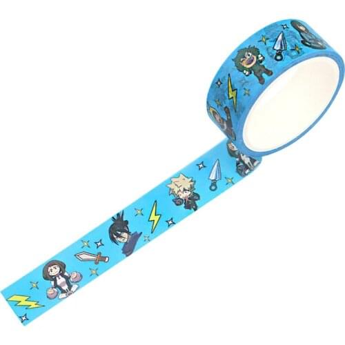 2020 My Hero Academia Washi Tape Cartoon Adhesive Tapes Masking Tapes Cool Hand Account Tapes Decal For Anime Lovers Gifts