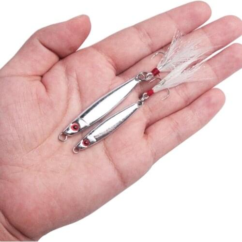 7g14g White Scale Metal Jig Spoon Sea Fishing Freshwater Fishing Hard Bait Shore Casting Jigging Slow Jig