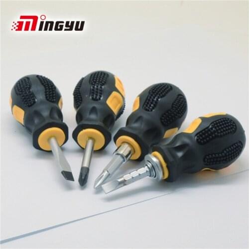 Mini Screwdriver Slotted Phillips Double Ended CRV Matnetic Telescopic Screwdriver Cross Flat Short Home Repair Hand Tools