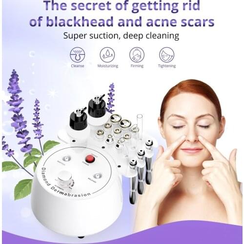 Multi-function 3 In 1 Diamond Microdermabrasion Dermabrasion Vacuum Spray Facial Care Beauty Machine for Home/Spa