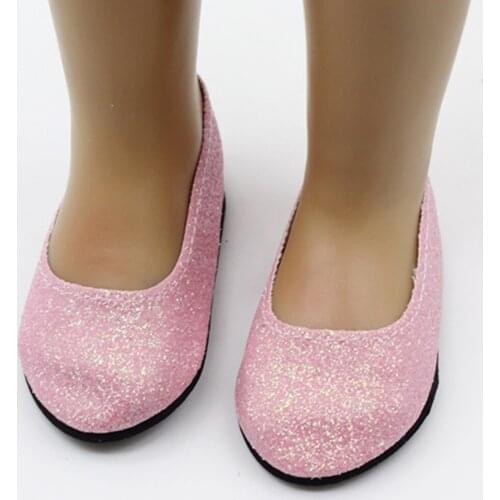 Fashion PU Shoes Doll Shoes For 18 Inch Girl Doll 43cm Baby Doll Accessories Kids Gift Toys 38