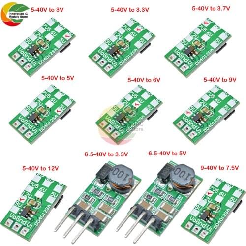 Ziqqucu 3.5A DC-DC Converter Module Buck Step-Down Voltage Regulator Board 4.5V-27V to 3V 3.3V 3.7V 5V 6V 7.5 9V 12V DD2712sa