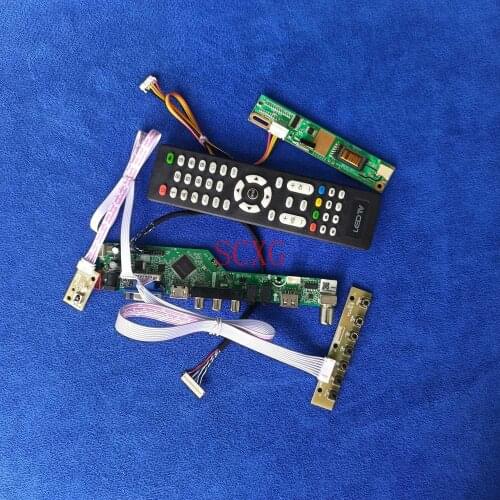 HDMI-compatible USB VGA 20-Pin LVDS KitScreen driver board 1024*768 Fit B133XN01/B133XN02/B133XN03/B133XN04 Analog signal 1CCFL