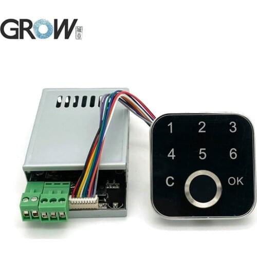 GROW K226+G16 DC10-30V Admin/User Fingerprint Password Access Control Board 4 Relay Output Mode For Door Access Control System