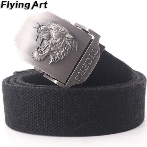 Men&Women Canvas belt Fashion Men Free tiger High Quality military men belt Army tactical belts for Men Best Canvas Jeans Belt
