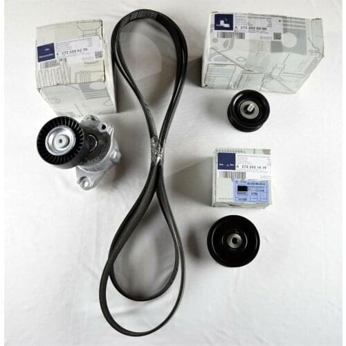 FOR Mercedes-Benz Engine Serpentine Drive Belt + Pulley Assembly OEM Kit A2722000270
