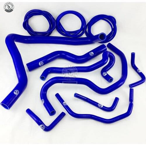 Silicone Radiator Coolant Heater Hose Fit + Vacuum Hose Kit For Honda Accord 2.3 CG5/7 K9 98-02 (11PCS) red/blue/black