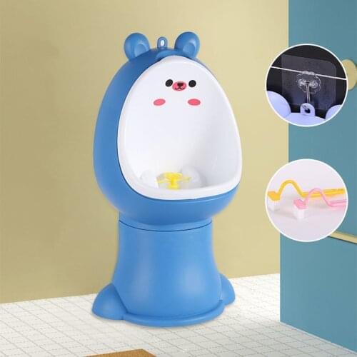 Cute Baby Potty Toilet Stand Vertical Urinal Kids Training Boy Pee Bathroom Wall-Mounted Travel Toddler Split Portable