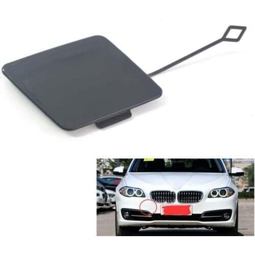 Front Bumper Tow Hook Cover Replacement 51117332838 Unpainted For Standard Line Models Fit For BMW 5 Series F10 F18 2014-2016