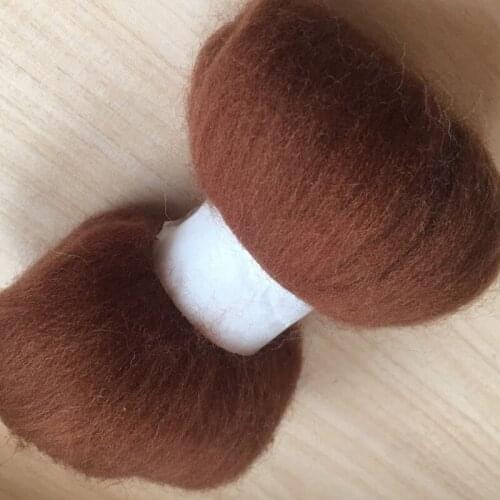 WFPFBEC Z6 DIY fun doll needlework 100% merino Wool Fibre Wool Roving For Needle Felting 50G 100G