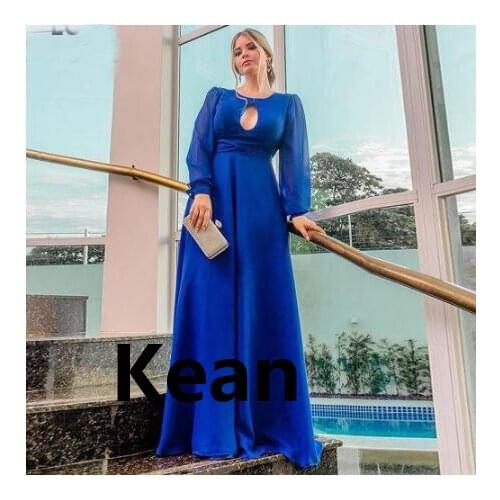 Royal Blue Evening Dresses Simple robe de soiree Evening Gowns Prom Dress Vestidos De Festa