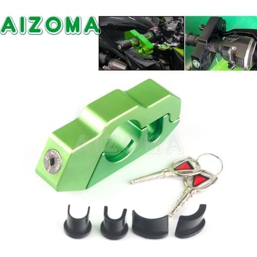 Motorcycle Scooter Locks Security Anti Theft CNC Aluminum Auto Bike Motorbike Brake Lever Lock Theft Protection For KAWASAKI