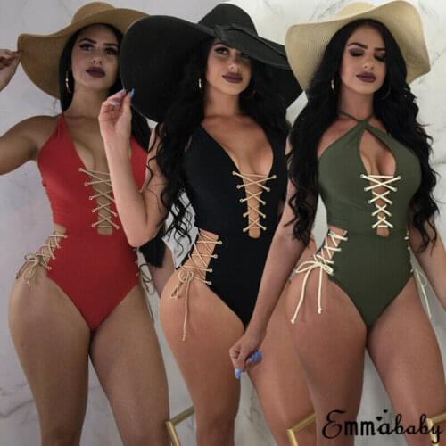 Womens Girls One-Piece Swimsuit Beachwear Swimwear Monokini Bikini Suit NEW