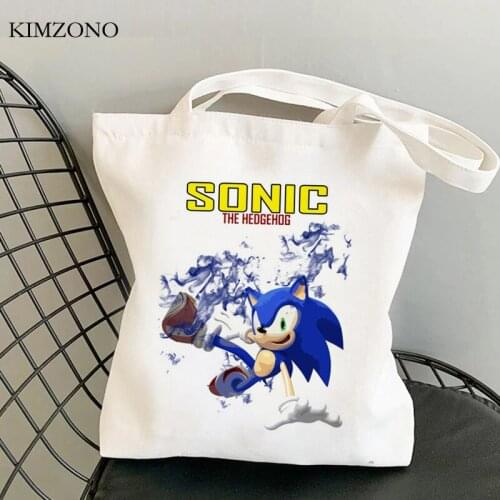 Sonic shopping bag shopper eco bolso bolsas de tela bag sacola string woven shoping custom