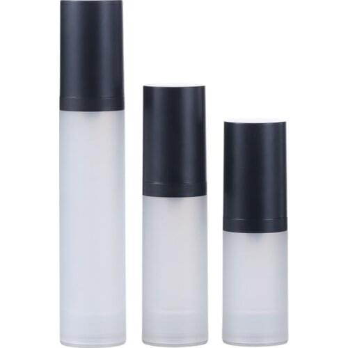 20ml frosted black airless bottle frosted body for serum/lotion/emulsion/foundation/UV essence cosmetic packing