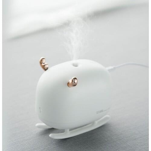 260ml Sleigh Deer Ultrasonic Air Humidifier USB Aroma Essential Oil Diffuser For Home Car Fogger Mist Maker With Led Night Lamp
