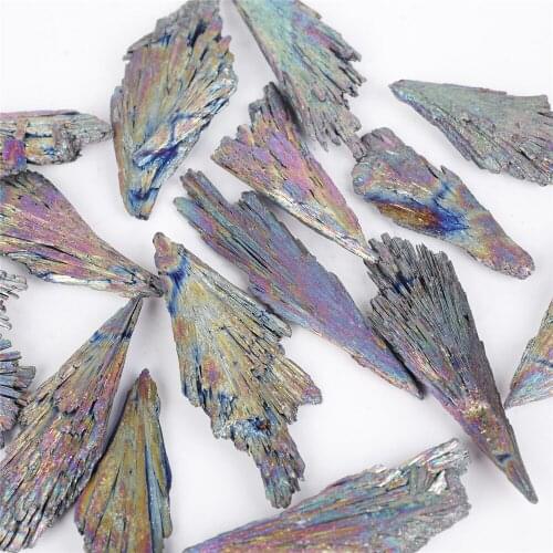 500g Titanium Black Tourmaline Aura Quartz Crystal Tail Decoration Crafts Natural Stones Minerals Raw Home Decor