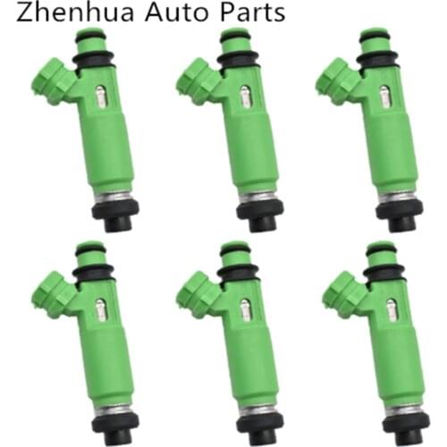 6Pcs/Lot Fuel Injectors 195500-3170 1955003170 MD332733 for Mitsubishi- Montero Sport 3.0L 6G72 1998-2003