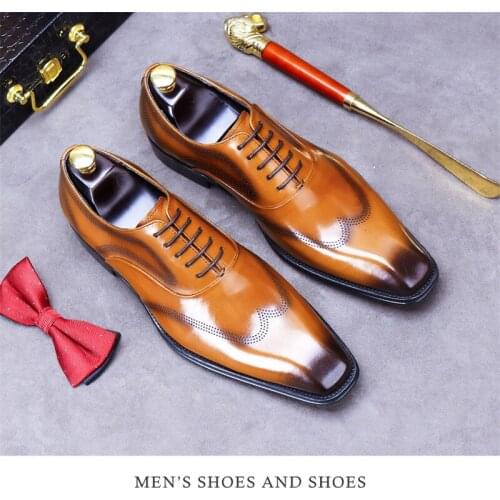 ASTON M．JAZZ Mens Leather Shoes