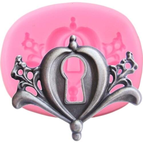 Baroque Scroll Relief Silicone Molds Keyhole Cupcake Topper Fondant Cake Decorating Tools Candy Clay Chocolate Gumpaste Moulds