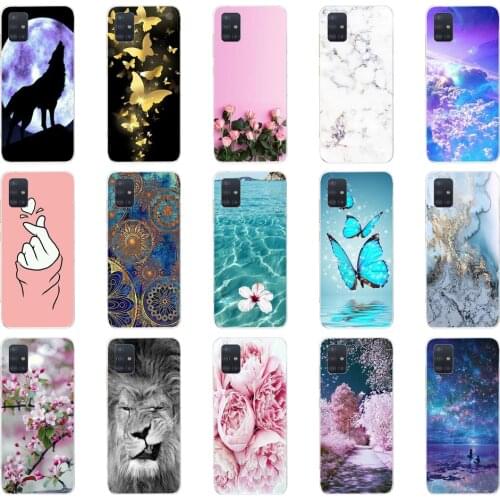 For Samsung Galaxy A51 Case 2019 Fashion silicon Soft TPU Back Cover Coque For Samsung A51 A 51 Phone Cases A51