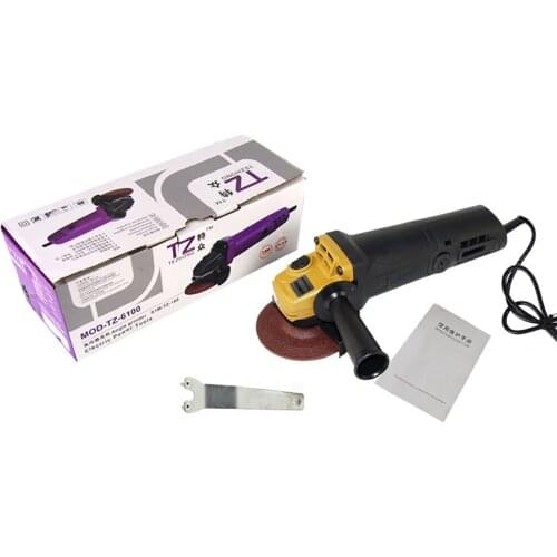 220V Electric Angle Grinder Multi-function Cutting Polishing Waxing Machine Tile Wood Angle Grinder 1000W 1100RPM Y