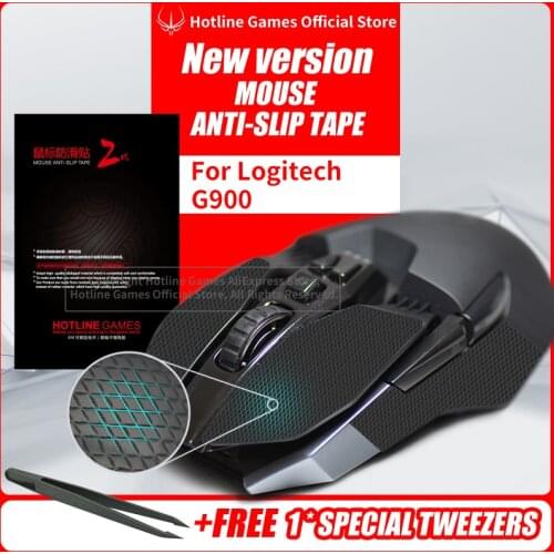 Hotline Games Mouse Anti-Slip Tape for Logitech G900 Mouse Sweat Resistant Pads Mouse Side Anti-Slip Stickers Mouse Skates