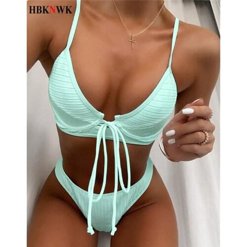Swimsuit Women Sexy High Waist Bikinis Set 2020 New Swimming Suit For Women Two-pieces Bikini Set Female Beach Swim Bathing Suit