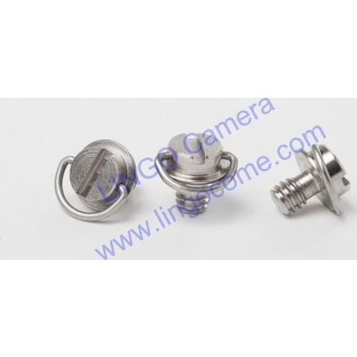 LL1489 1/4" C Ring Screw for DSLR Camera Tripod Quick Release Plate Silver