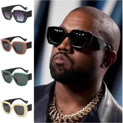 Fashion Sunglasses Patchwork Color Sun Glasses Oversize Frame Goggles Anti-UV Spectacles Couples Eyeglasses Ornamental Adumbral