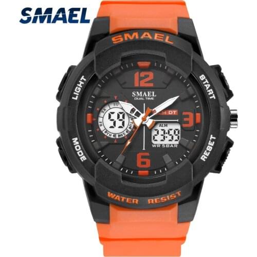 SMAEL top luxury brand S style mens military sports watch LED digital watch waterproof mens watch Relogio Masculino