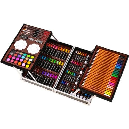 145Pieces Deluxe Art Box Set Colored Pencil Watercolor Marker Drawing Stationery