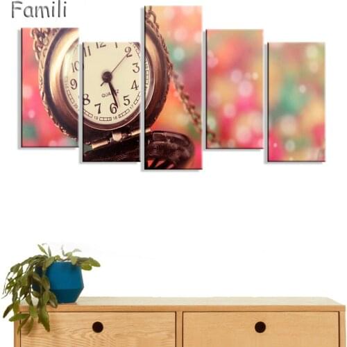 5Picture Painting By Numbers Home Decoracion Painting Modern Picture For Living Room Decorative Print On Canvas Art Wall Pocket