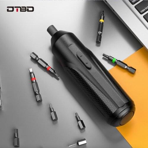 DTBD Electric Screwdriver Kit Cordless Power Rechargeable Screwdriver Multi-Positional Aluminum Alloy Phone Repair Tools