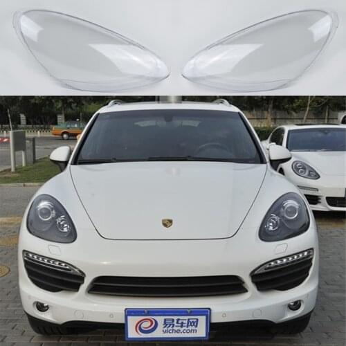 Original quality headlight cover For 10-14 Porsche Cayenne Headlight shell Car headlight transparent lamp housing Glass cover