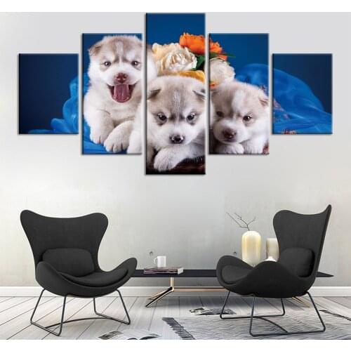 Prints Art Wall Canvas Painting Modern Prints lovely Dog paint Posters Pictures Wall Decoration