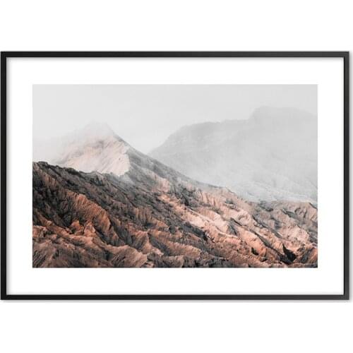 Landscape Nordic Modern Mountains Wall Art Paper & Canvas Painting Landscape Wall Pictures For Living Room Decor