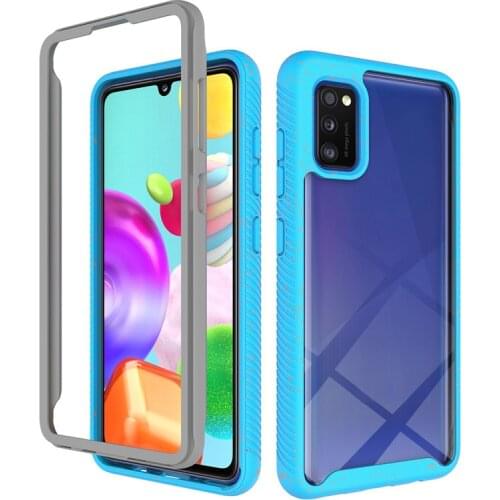 Transparent Armor 2in1 Shockproof Bumper Phone Case For Samsung A31 A32 A41 A51 A70 A71 M31 M51 Hybrid Protect Back Cover