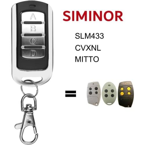 SIMINOR CVXNL Remote Control Gate Remote Control SIMINOR Garage Door Remote Control 433.92MHz