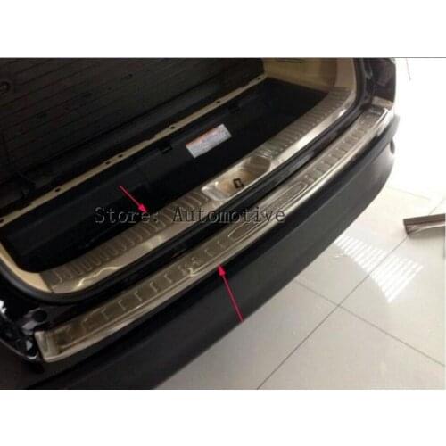 Car styling Stainless steel Rear Bumper Protector Sill plate cover 2pcs For Toyota Highlander 2014 2015 2016 2017 2018