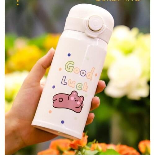 Student Fashionable Thermos Cup Cute Cartoon Student 304 Stainless Steel Small Water Cup Heat Preservation Cup