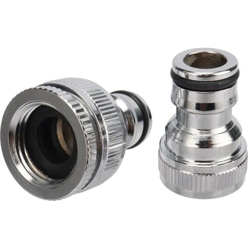 1/2" 3/4" internal/external threaded kitchenware faucet universal adapter connector mixer hose adapter tube woodworking fittings