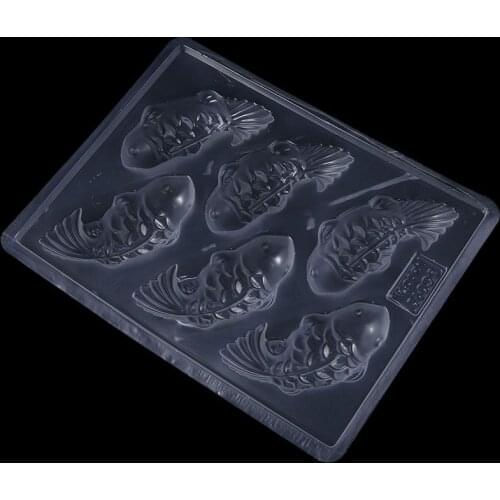 3D Koi Fish Plastic Cake Chocolate Mould Jelly Handmade Sugarcraft Mold DIY