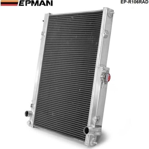 42MM 2 Row Aluminum Radiator for Nissan Skyline R33 R34 GTR GTST RB25DET MT EP-R106RAD