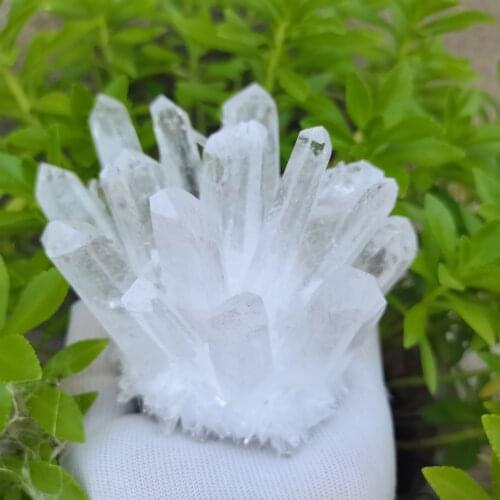 700-800g Quartz Crystal Clear Quartz Cluster Brazil Natural Quartz CAIMSJ