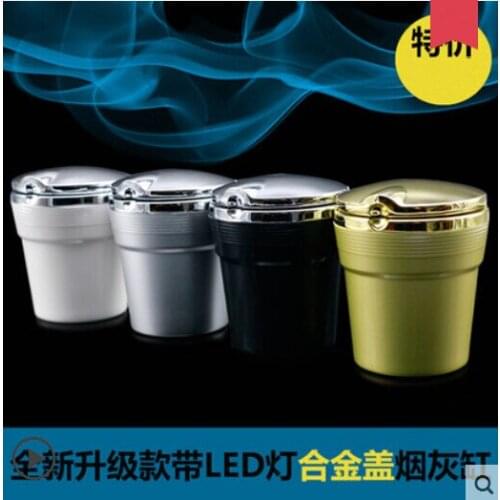 Car-Styling Car Cigarette ashtray with LED lamp For Honda CRV Accord Odeysey Crosstour FIT Jazz City Civic JADE Crider Spirior