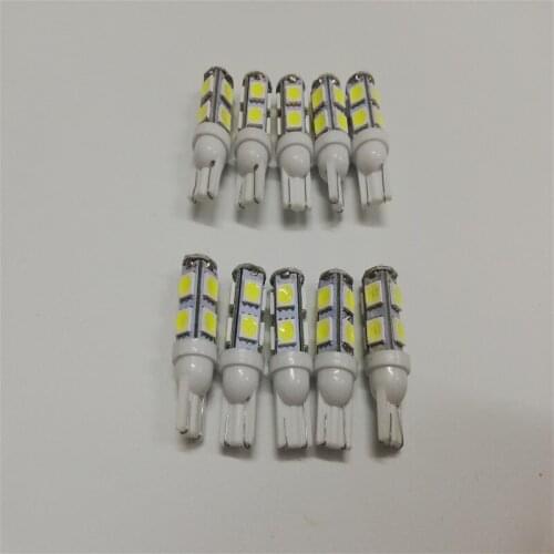 Free shipping 300pcs Car T10 White LED 5050 5smd Wedge Light Bulb W5W 194 168 2825 158 192 12V For Stock Interior