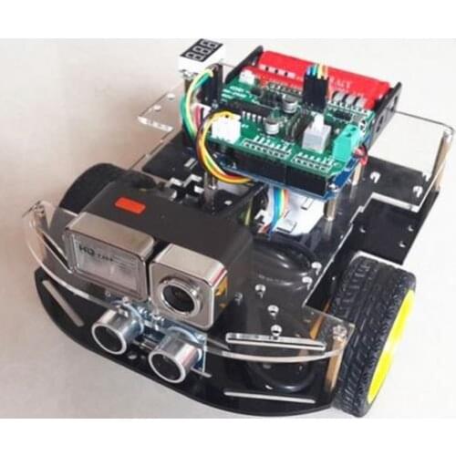 Free shpping Android WiFi Car Wireless Video Remote Monitoring Robot,including Avoid Obstacles Function diy rc toy chassis