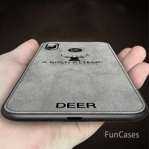 Case For Xiaomi Redmi Note 6 Pro Note 5 4 4x 5A 6A 5 Plus Mi A2 A1 8 SE Pocophone F1 Mi Max 3 Cover Cloth Deer Fitted Case