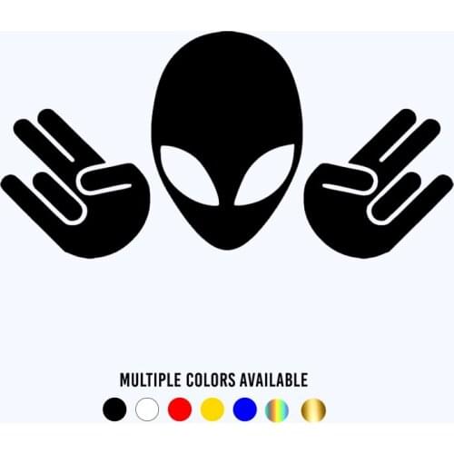 CK20892# Various Sizes/Colors UFO Die-Cut Vinyl Decal Car Sticker Waterproof Auto Decors on Bumper Window Laptop